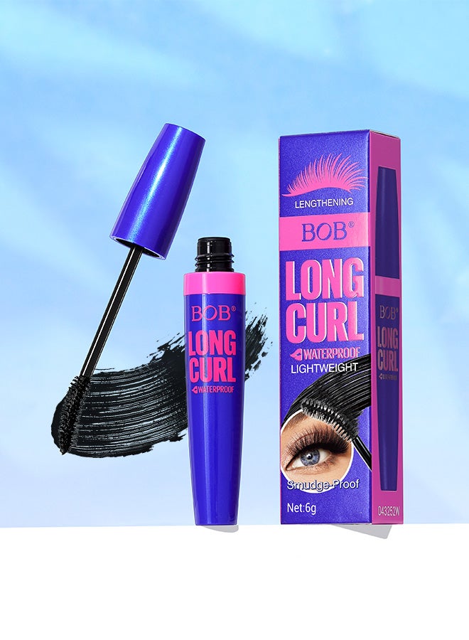 بي أو بي ماسكارا بوب® لزيادة الطول والتجعيد – مقاومة للماء، 6 جم | تركيبة مقاومة للتلطخ وتثبيت التجعيد لرموش أطول ومرفوعة - Image 2