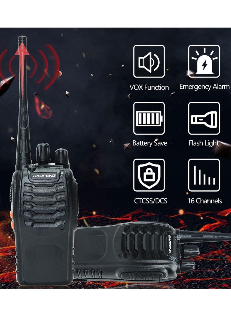 2 Piece Portable Handheld Radio Flashlight
