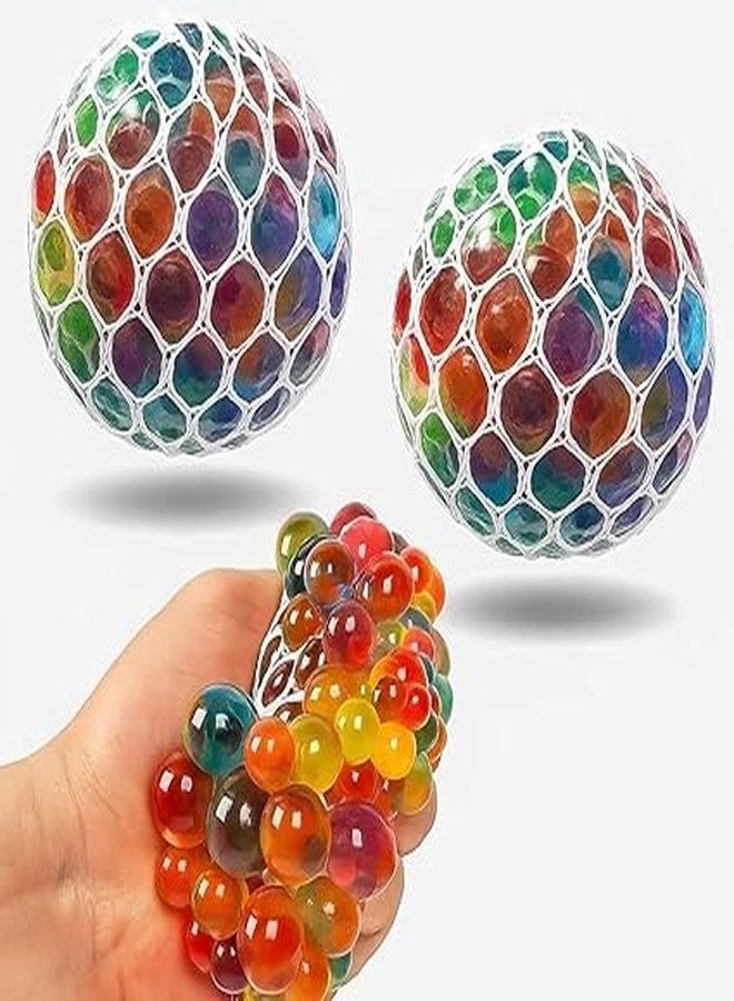 MOKVEE Soft Squishy Stress Relief Ball | Anti-Stress & Anti-Anxiety Squeeze Toy for Kids | Multicolor Return Gift ( Pack-2) - Image 1
