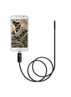 MatLogix MatLogix Waterproof Endoscope Mini HD Snake Tube 55 Mm Lens USB Inspection 6 LED Borescope Security Camera with 2m Wire for Android Phone PC and Notebook Black  - Image 1