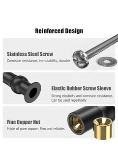 SANMUGEED Toilet Seat Fitting 2Pcs, Ancable Toilet Seat Screws Fixings Toilet Seat Hinges Expanding Rubber Top Nuts Screw Fixings Fix WC Blind Hole Fittings  - Image 2