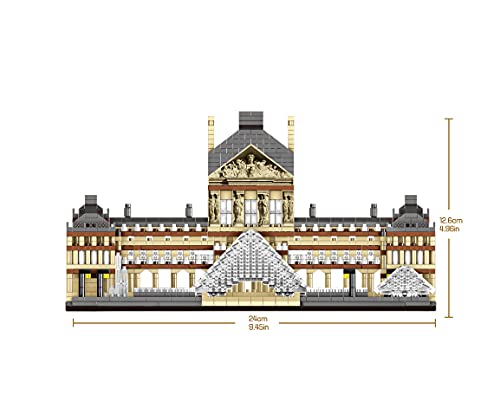dOvOb Architecture Louvre Micro Building Blocks Set2885PCS World Famous Architectural Model Toys Gifts for Kid and Adult - Image 5