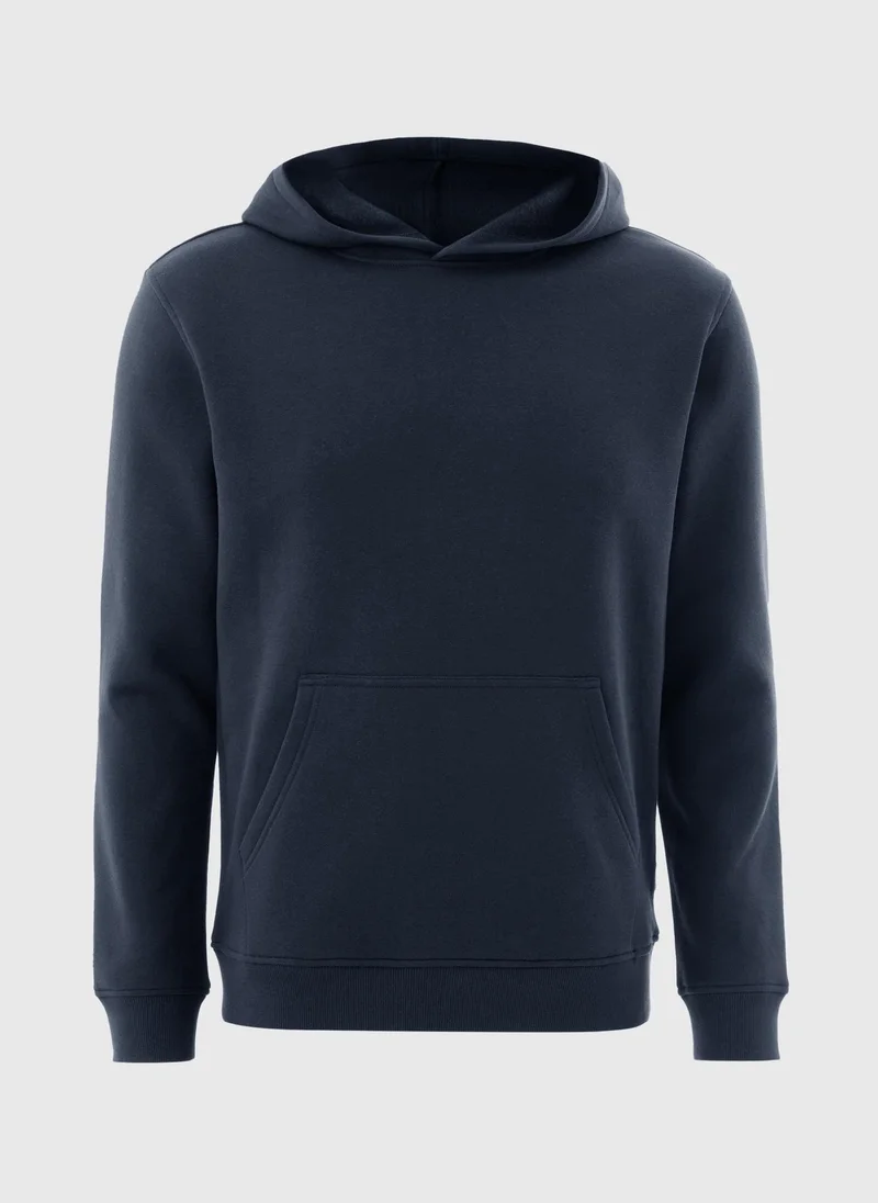 Matalan Navy Overhead Hoodie