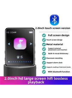 Touch Screen Mp3 Walkman Student Version Mp4 Bluetooth English-chinese Dictionary E-book P5 Novel Music Player-Body Color:2.0inch Full Screen [touch Screen Dictionary + Bluetooth]-Memory Capacity:32gb-full Set Of Gifts