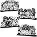 CHYAGCLT 4Pcs New Years Decorations 2026 Wooden Table Decorations Black Silver New Years Eve Party Supplies 2026 Happy New Year Table Centerpieces for Nye decorations - Image 2