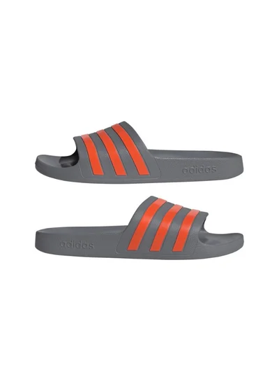 Adidas Adidas Adilette Aqua U Grey Sportswear Sandals/Slippers For Unisex