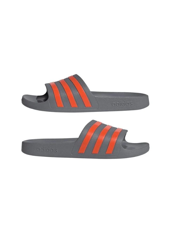 adidas Adidas Adilette Aqua U Grey Sportswear Sandals/Slippers For Unisex
