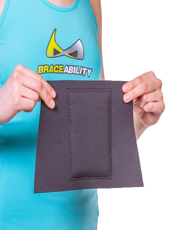 BraceAbility Neoprene Foam Pressure Pad Insert for Back Brace | Soft & Comfortable Lumbar Padding for Low & Mid Back Support and Targeted Pain Relief (One Size) - Image 1