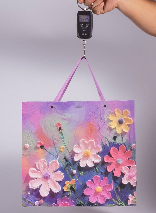 فلاي رود المقاس المناسب: لدينا ثلاثة أحجام من أكياس هدايا اللوحات الزيتية: صغير أفقي 15 × 13 × 8 سم، متوسط ​​أفقي 22 × 25 × 12 سم، كبير أفقي 35 × 32 × 15 سم. أكياس الهدايا مثالية لتزيين الحفلات، وتتسع لمزيد من الأشياء الصغيرة. - Image 5