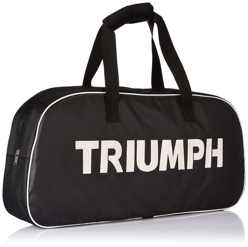 Triumph Bolt Graphite Composite Light Weight Strung Badminton Racket with Cosmic-3R Single Compartment Badminton Bag Black/Red - Image 2