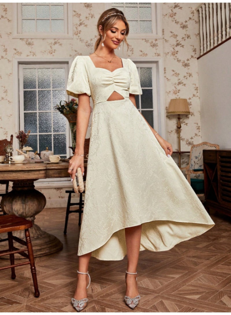 SIMPLEE Women's Summer Elegant DressLight & Comfortable Lightweight Cotton Blend Perfect for Outings 