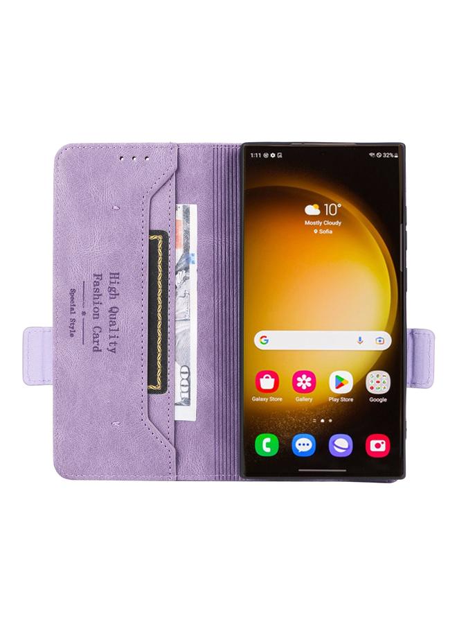 اس-توب جراب لهاتف Samsung Galaxy S24 Ultra 5G بمشبك مغناطيسي من الجلد - Image 4