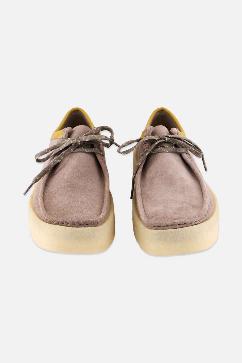 clarks Men Standard Wallabee Cup Lace Up Shoes, Grey - Image 4