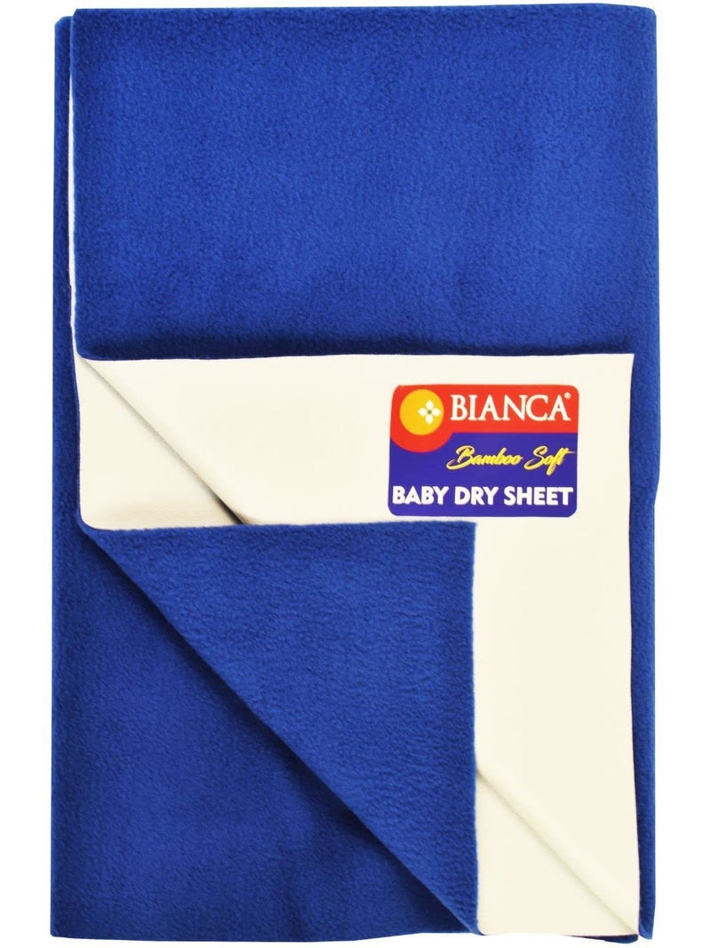 BIANCA Soft Bamboo Baby Dry Sheet, Waterproof Breathable Anti Bacterial Mattress Protector -2pc Extra Large (smartdry) - Baby Dry Sheet & Mattress Protector. Smart Dry-Royal Blue/dk.Pink - Image 5