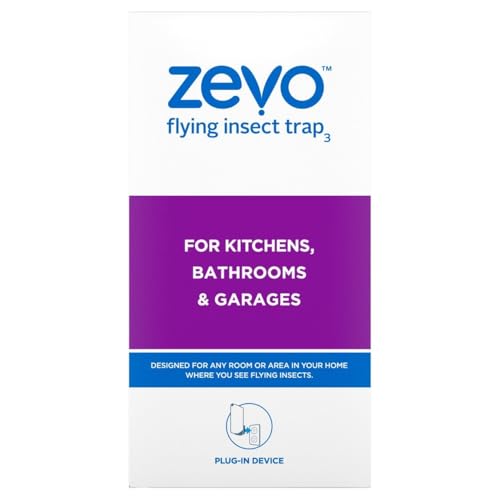 Zevo Flying Insect Trap, Fly Trap, Fruit Fly Trap (2 Plug-in Bases + 6 Refill Cartridges) - Image 4