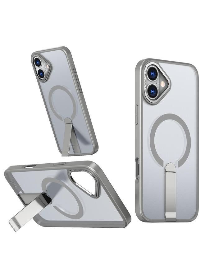 S-TOP Case For iPhone 16 Plus Star Shine Series TPU + PC MagSafe Phone Case with Fold Holder - Image 1
