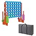 SDADI Jumbo 4 in a Row Game 4toScore Giant Game Set with Adjustable Height 2535 FT for Kids Adults IndoorOutdoor Connect Game with QuickRelease Slider Perfect for Family and Party Games - Image 3