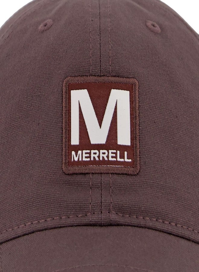 ميريل قبعة ميريل المصنوعة من قماش قطني مزين برقعة، مزودة بإبزيم بلاستيكي خلفي، وخاصية امتصاص الرطوبة لراحة تدوم طوال اليوم - Image 4