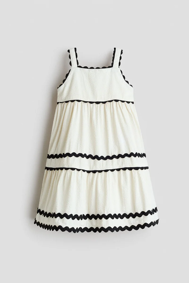 H&M Flared seersucker dress