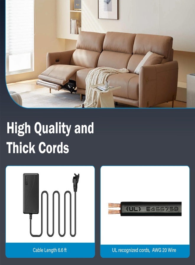 MineCtrl Recliner Power Supply, Model KDDY008F Kaidi AC/DC Switching Power Supply Transformer 29V 2A Adaptor for Lift Chair or Power Recliner Limoss Okin - Image 5