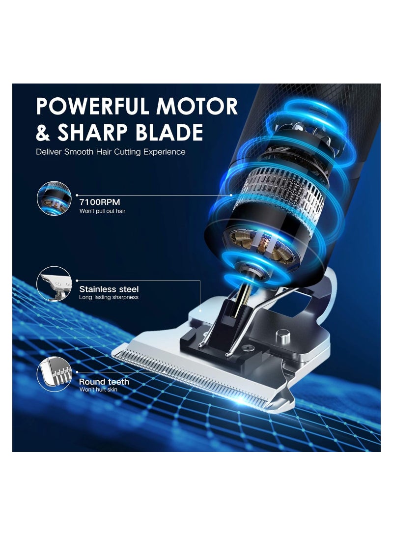 MARK STORE Hair Clippers for Men , Cordless Clippers Electric Hair Trimmer Beard Trimmer Set, Waterproof Detail Beard Shaver, Trimmer Grooming Cutting Kit with 4 Guide (Black) - Image 3