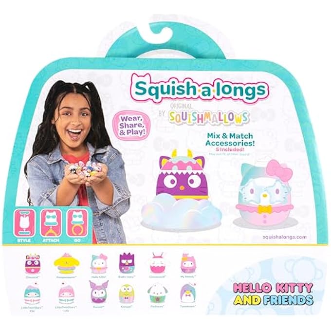 Squish-a-longs Hello Kitty and Friends Dreamland Mini-Squish + Accessory 12-Pack - Image 3