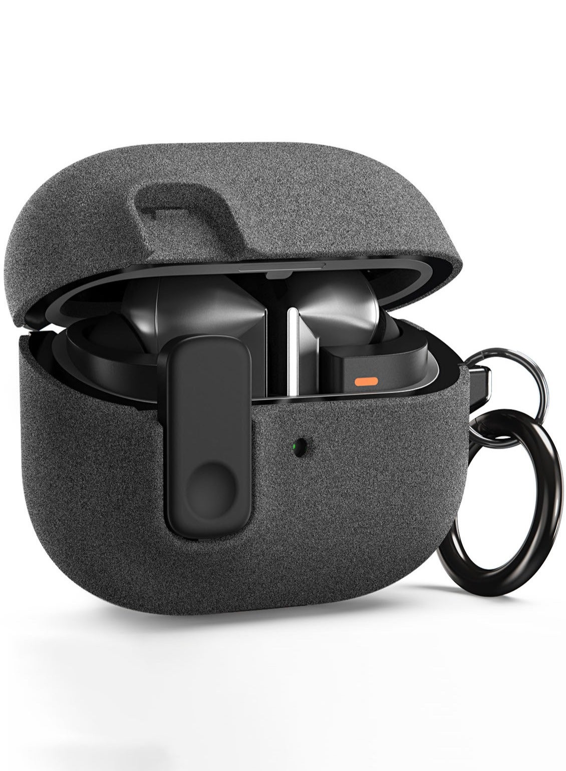 VRS Design Modern Lock Galaxy Buds 3 Pro Case and Buds3 Case Cover Secure Lock Protection with Carabiner (2024) - Sandstone