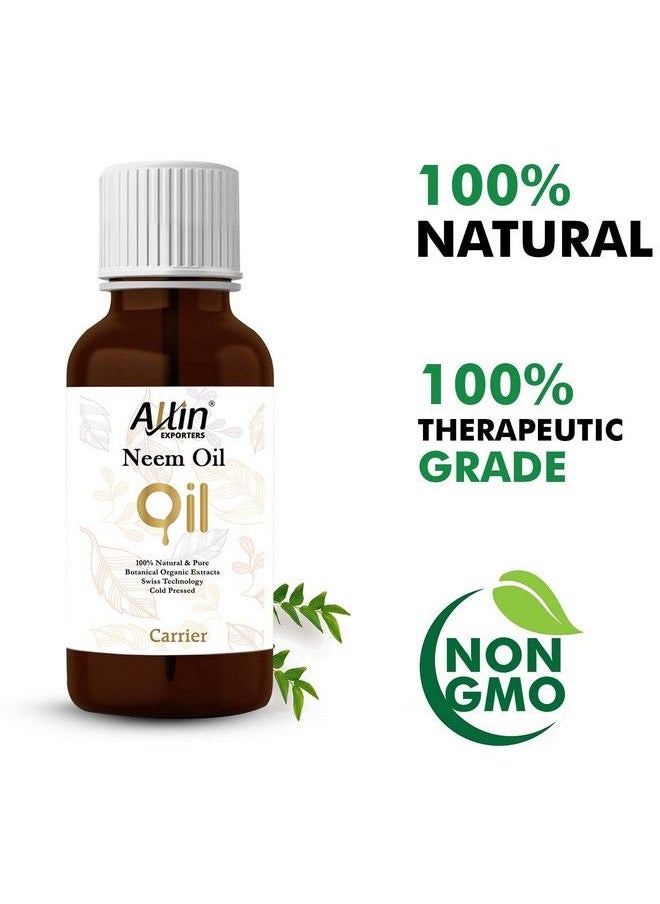 Allin Exporters Neem Oil Pure Natural Undiluted Carrier Therapeutic Grade For Moisturising Skin & Hair Growth (50 Ml)  - Image 3