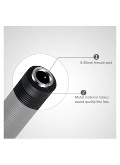 SYOSI 3 Pcs 1/4 Inch TRS/TS Coupler Female to Female Audio Connector, 6.35 mm TRS Stereo and Mono Jack Adapter Joiner, Extension Connector for Amplifier Speaker Guitar Sound  - Image 2