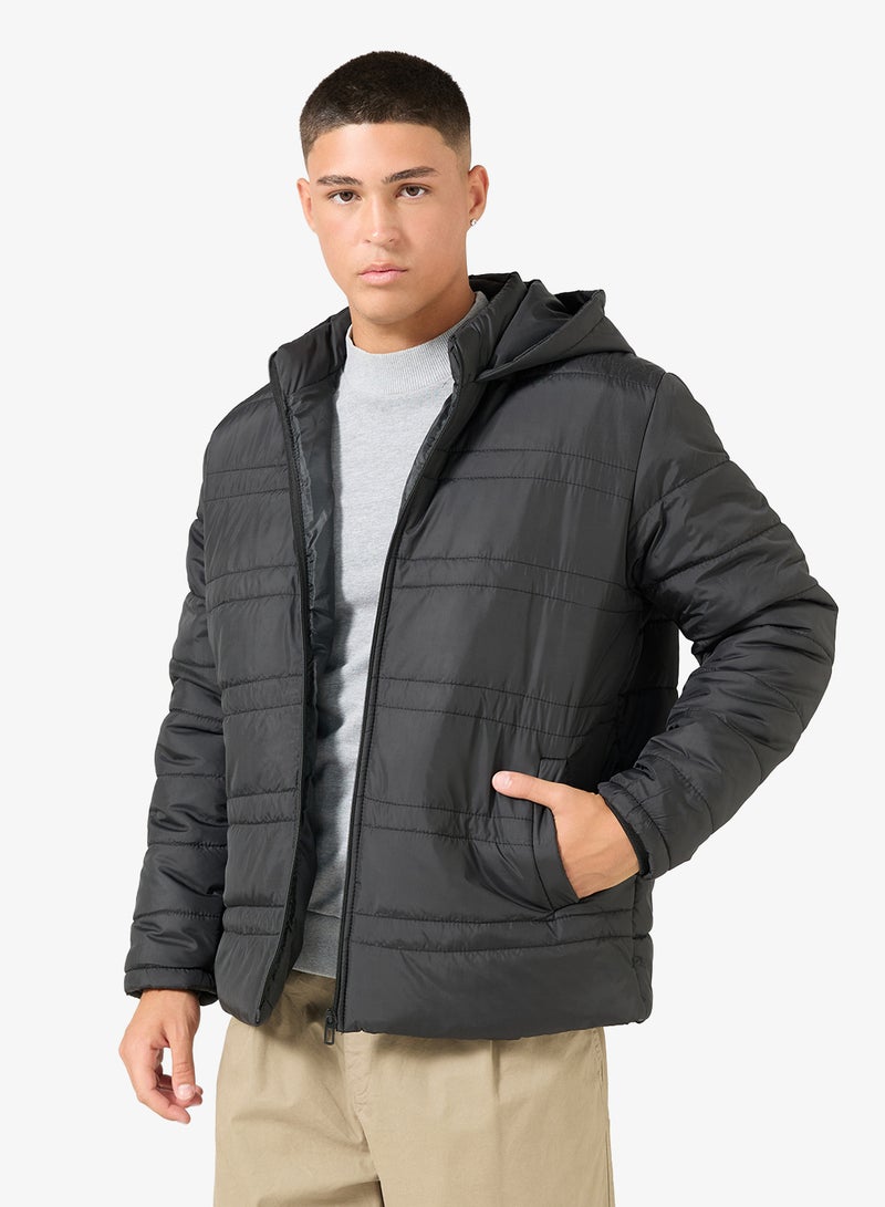 سفنتي فايف جاكيت منتفخ بغطاء رأس - Image 1