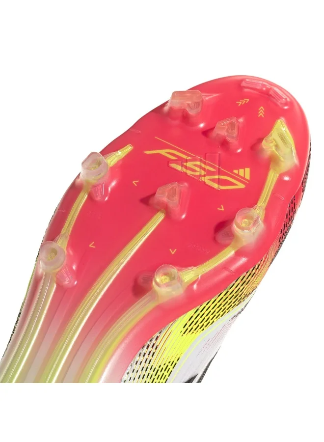 adidas F50 Elite FG أحذية كرة قدم بيضاء للجنسين 4