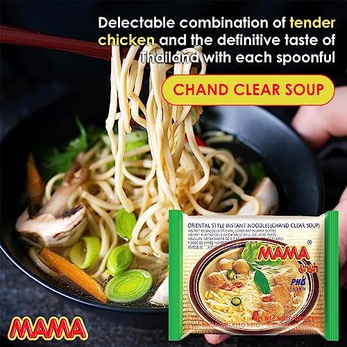 MAMA Noodles Chand Clear Soup Instant Rice Noodles w/Delicious Thai Flavors, Hot & Spicy Noodles, No Trans Fat w/Fewer Calories Than Deep Fried Noodles 30 Pack - Image 2