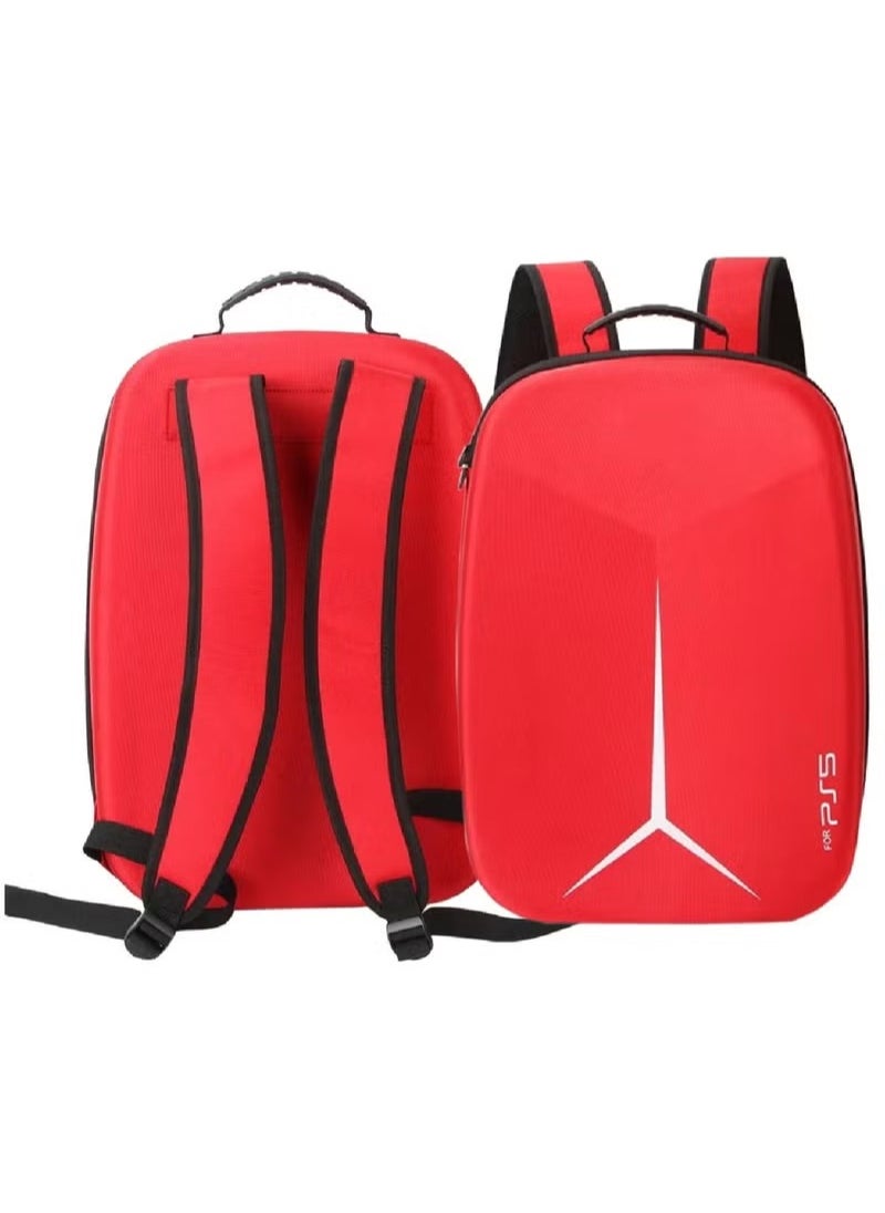 DEADSKULL For Sony PS5 Carrying Case Travel Storage Bag Compatible with PlayStation 5 Red  - Image 4