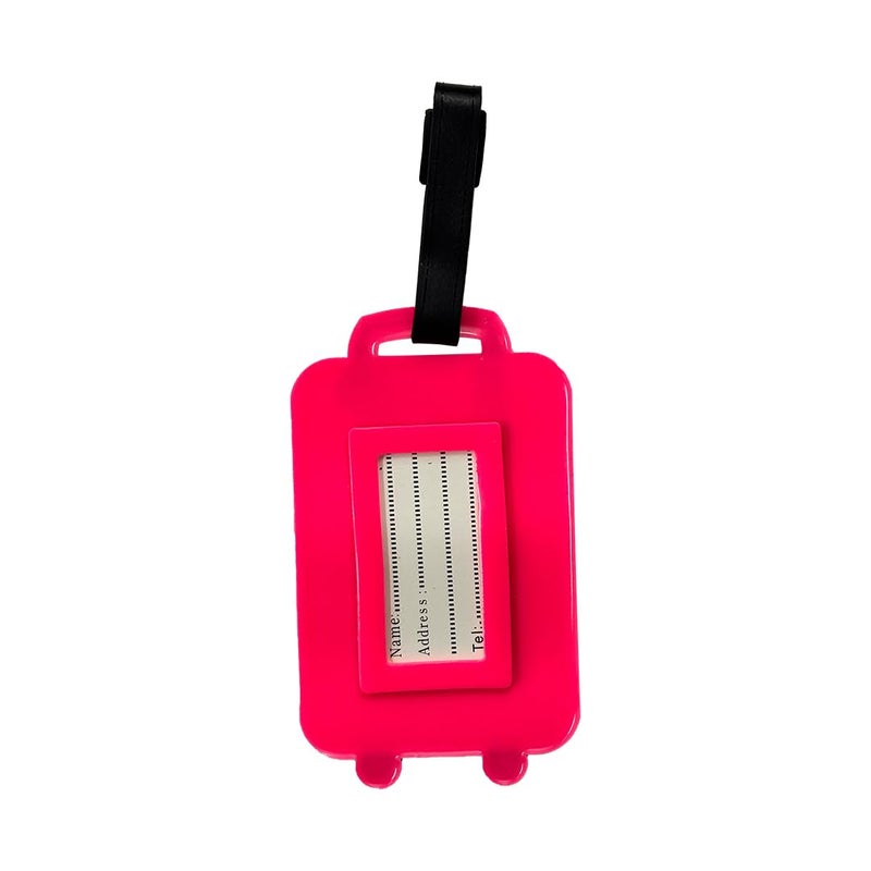 Eitheo بطاقات أمتعة للأطفال بطاقات أمتعة مع اسم وعنوان | بطاقات أمتعة سيليكون للحقائب، بطاقات لتحديد الحقائب/حقائب المدرسة ملونة متعددة (حقائب السفر) - Image 5