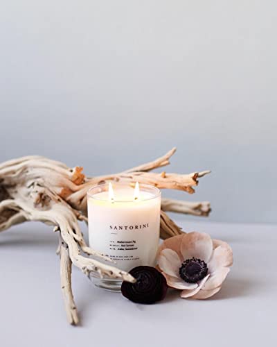 Brooklyn Candle Studio Santorini Classic 2 Wick Candle - Luxury Scented Candle, Vegan Soy Wax, Hand Poured in The USA, 70 Hour Slow Burn Time - 13oz - Image 4