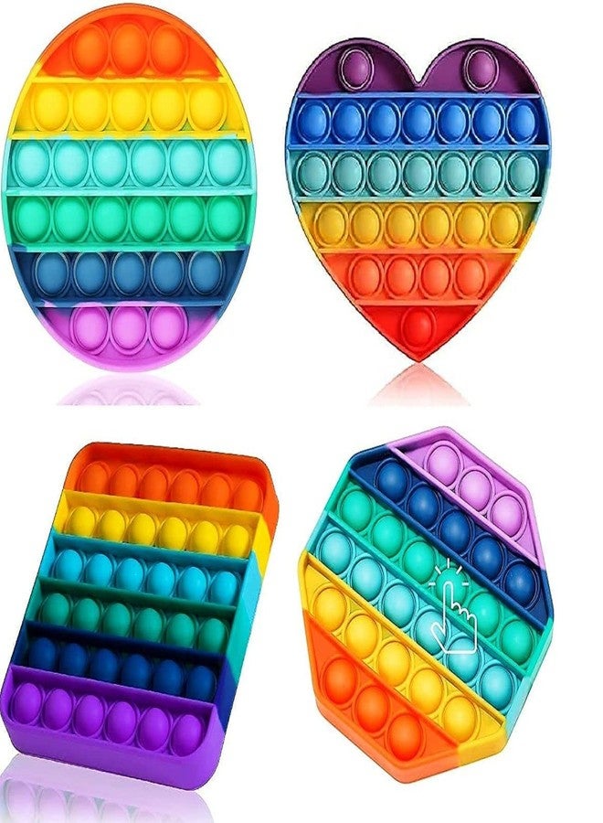 Anika Puppet Pop It Fidget Toys, Push Pop Bubble Fidget Sensory Toy, Autism Special Needs Silicone Stress Relief Toy, Great Fidget Toy for Kids and Adults (Set of Any 4 pcs) - Image 1