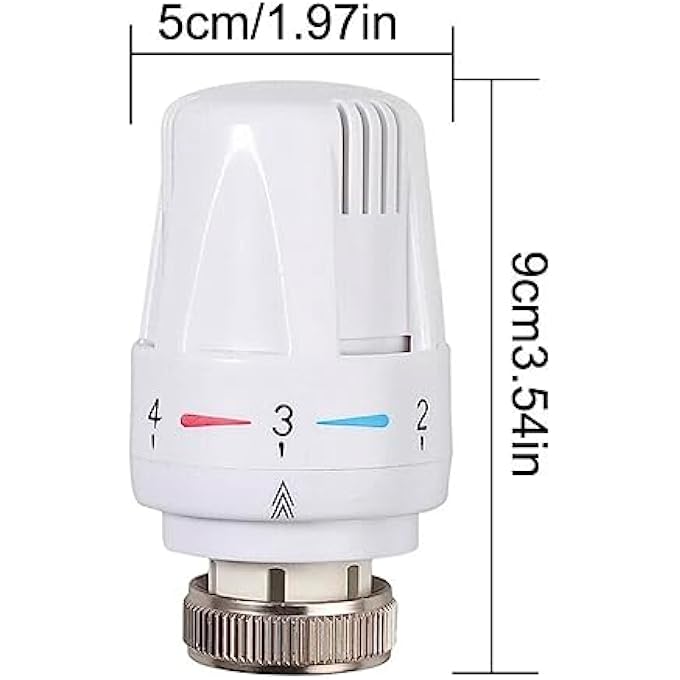 THERMOSTATIC RADIATOR VALVE HEAD | TEMPERATURE CONTROL FOR RADIATOR - HEAD ONLY - Image 2