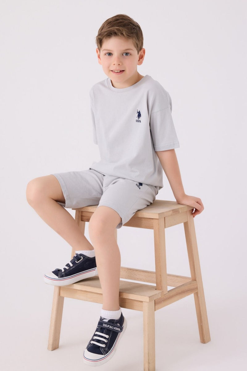 U.S. Polo Assn. Boys Gray Bermuda Set  - Image 3