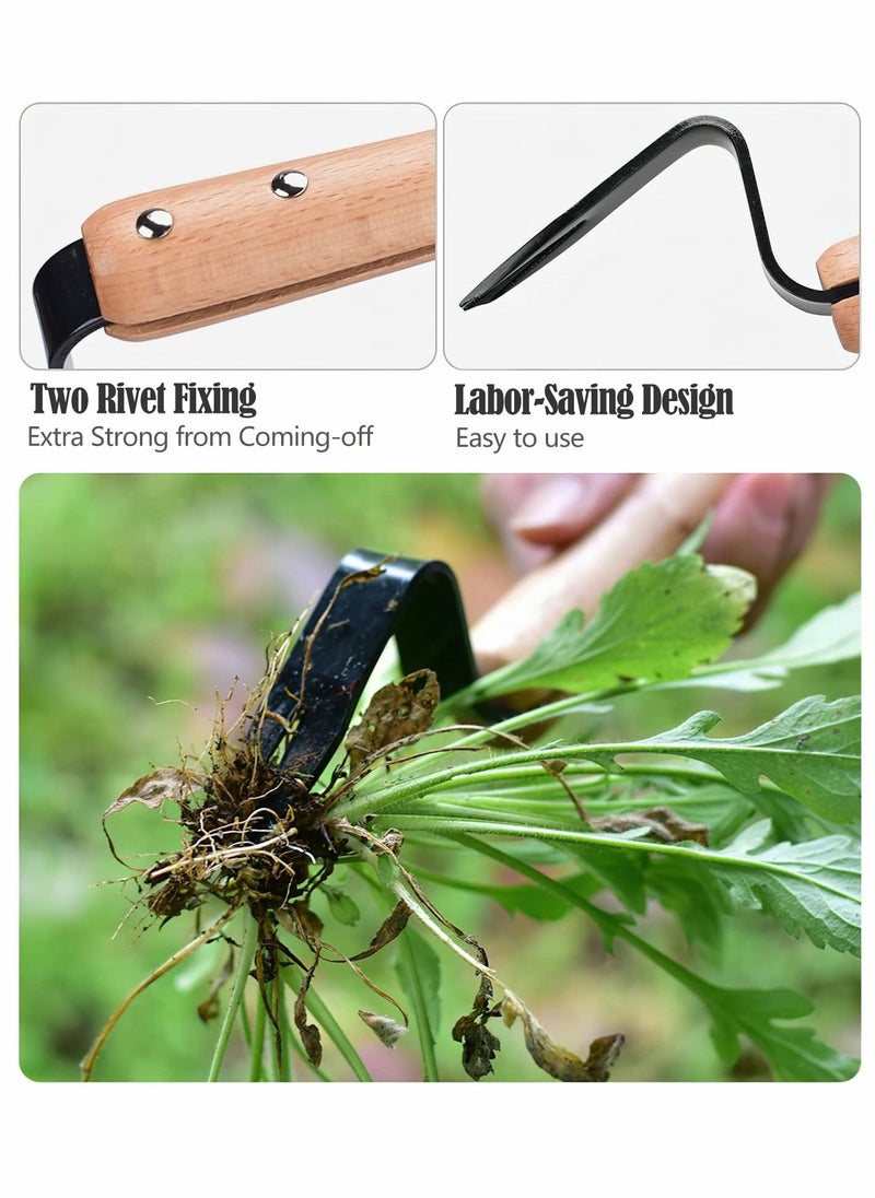 Hand Puller Tool, V-Shape Manual  Puller, Root Lifter for Gardening & Farming, Stainless Steel Puller Hand Tool for Garden Caring to Remove Dandelions Thistles