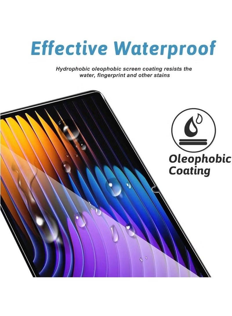 TIGER [2 Pack] Screen Protector for Xiaomi Pad 7 / Xiaomi Pad 7 Pro – Tempered Glass Film with 9H Hardness, HD Clarity, Anti-Fingerprint Coating, No Bubble Easy Installation, Ultra-Resistant Scratch Protection, Transparent Protective Screen Film - Image 3