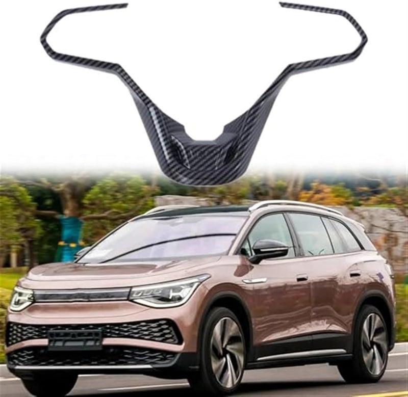 Wivplex Carbon Fiber Steering Wheel Trim Cover for VW ID.6X - Image 2