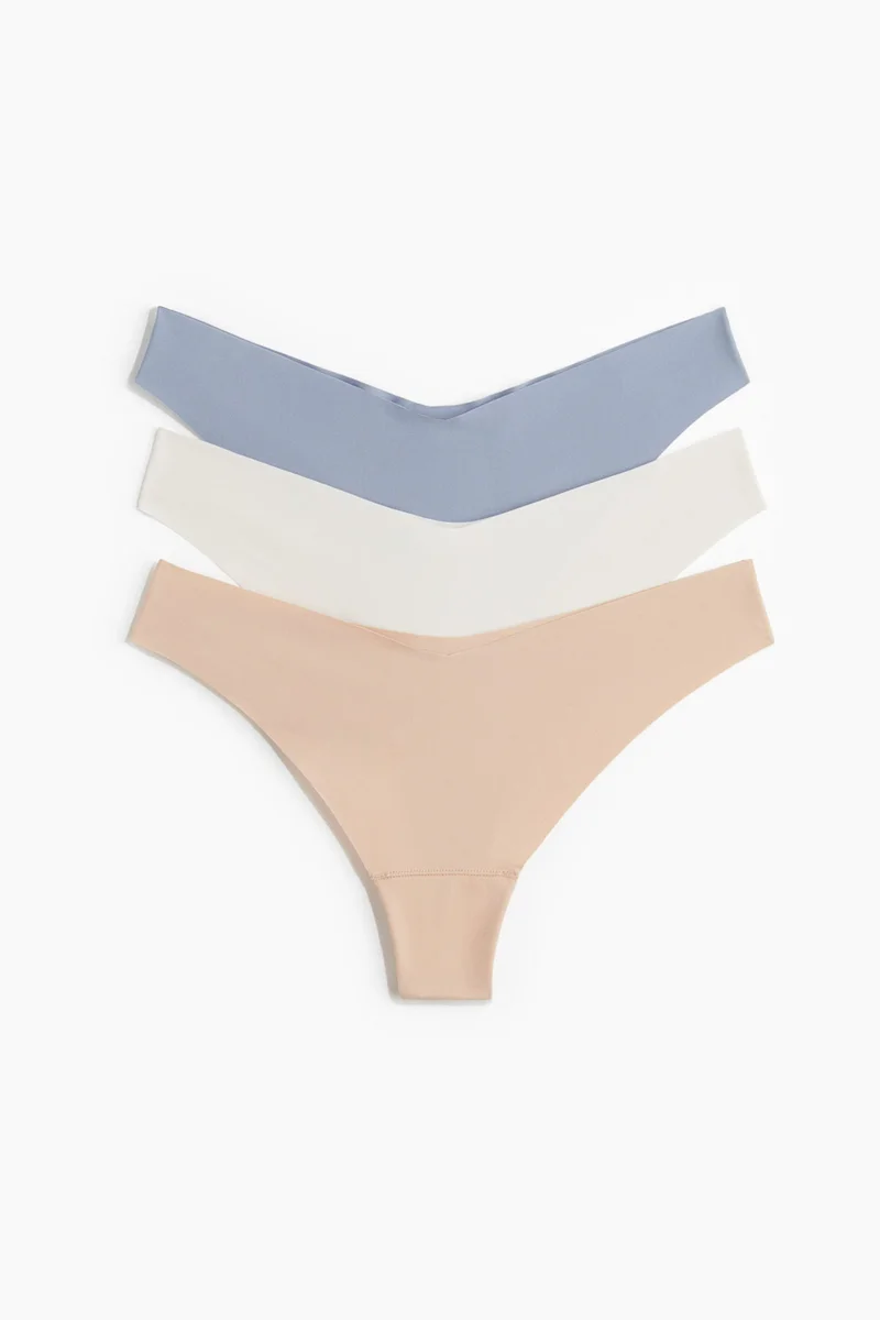 H&M 3-pack invisible thong briefs