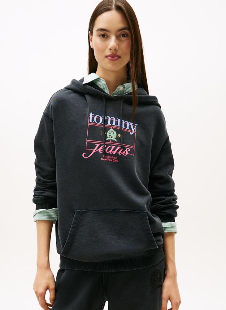 TOMMY JEANS Graphic Pullover Hoodie - Image 1