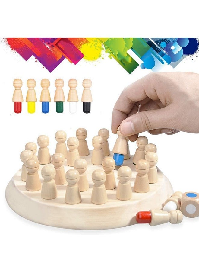Sky Tech Sky Tech® Wooden Memory Match Stick Chess Game Set, Funny Block Board Game Children Learning and Educational Parent-Child Interaction Toy Brain Training Games for Kids  - Image 3