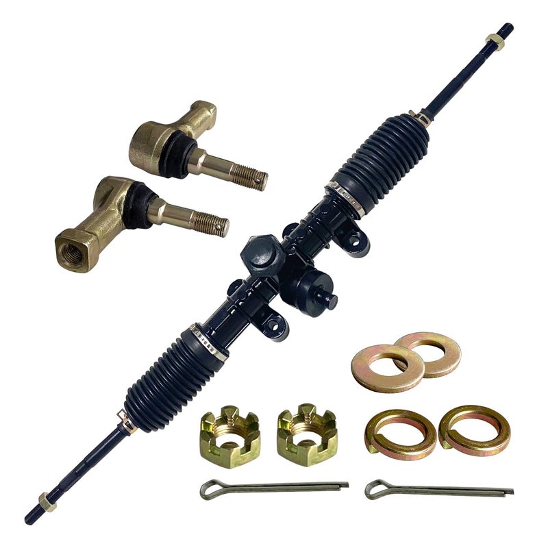 Generic FUYEAR Steering Rack and Tie Rod End Boot Assembly Steering Rack Pinion Mechanism Box Fit For HiSun UTV 500 700 800 MASSIMO SUPERMACH BENNCHE  - Image 1