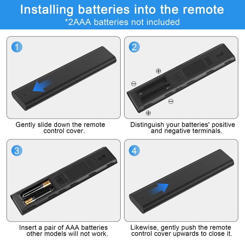 Replacement for Samsung Smart TV Remote Control, Universal Compatible with All Samsung Smart TV, QLED, 4K, 8K, Frame, Curved, LED, LCD HDTV Models (2019-2025) - Image 2