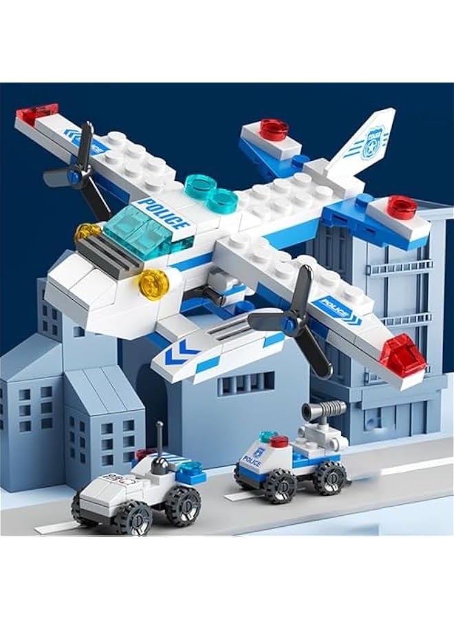Loquat Urban Rescue Series Building Block Toys,Stacking Skill Training and Creative Thinking Cultivation， Building kit Toys Best Gift for Boys Aged 4-10… (Air Defense and Rescue) - Image 4