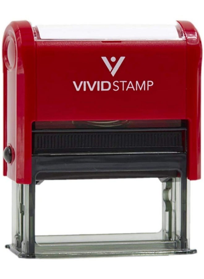 Vivid Stamp Sent Self Inking Rubber Stamp (Red Ink) - Medium  - Image 1