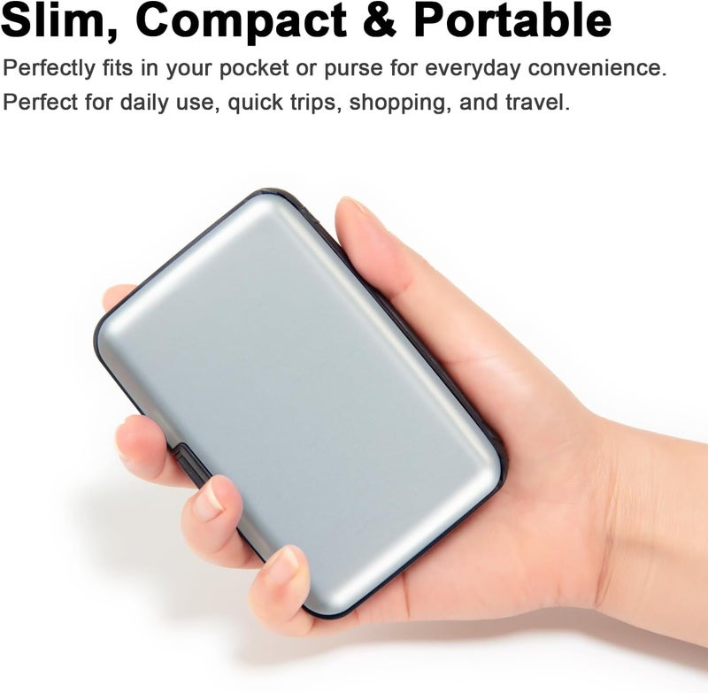 Kaabao Credit Card Holder Small RFID Blocking Wallet Business Metal Slim Mini Aluminum Hard Case for Women Men - Image 2