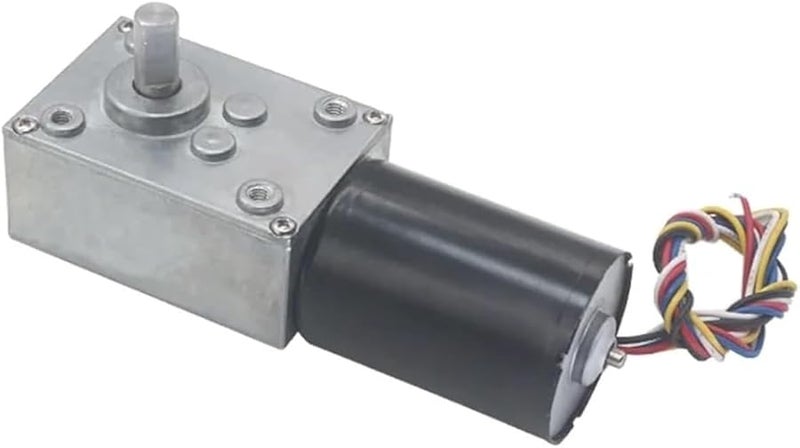 12V 20RPM DC Brushless Worm Gear Motor with Speed Feedback and PWM Regulation - Image 5